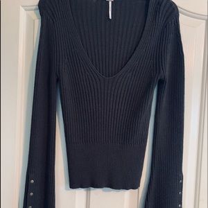 Free People v-neck sweater medium